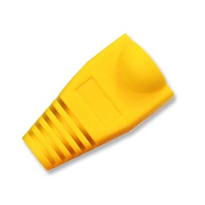 RJ connector 8P male cover geel RJ45